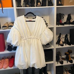 Extreme puff sleeve dress